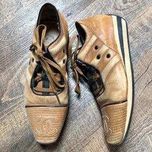 CHANEL vintage leather runners